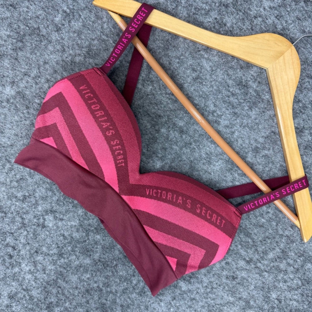 Victoria's Secret Pink‎ Chevron Striped Sports Bra Bralette Size S